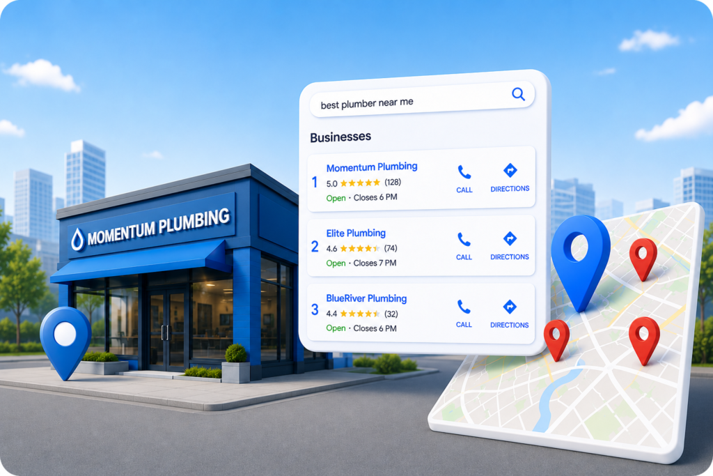 momentum sky media local seo google local results