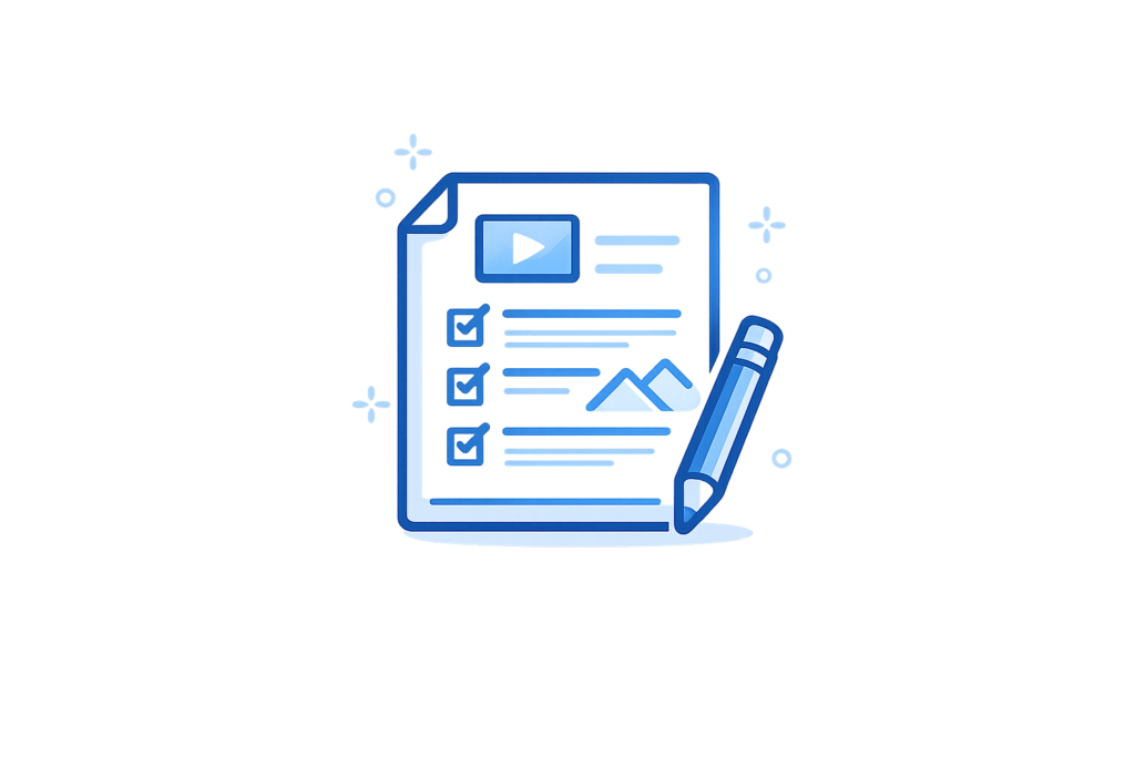 Blue performance tracking dashboard and analytics icon
